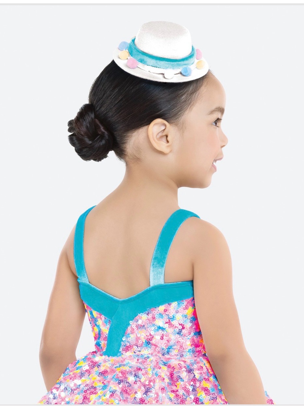 🍭 Revolution Candyland Dance Recital Costume with Matching Hat - Child XSC 🍭